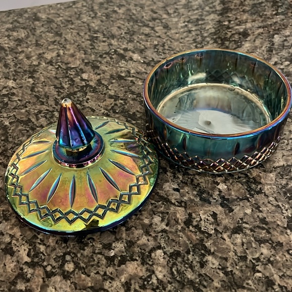 Indiana glass / carnival glass candy bowl - Picture 4 of 7